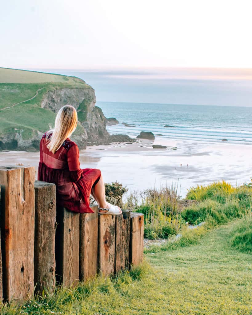 girl sitting with sea view, The Scarlet Hotel