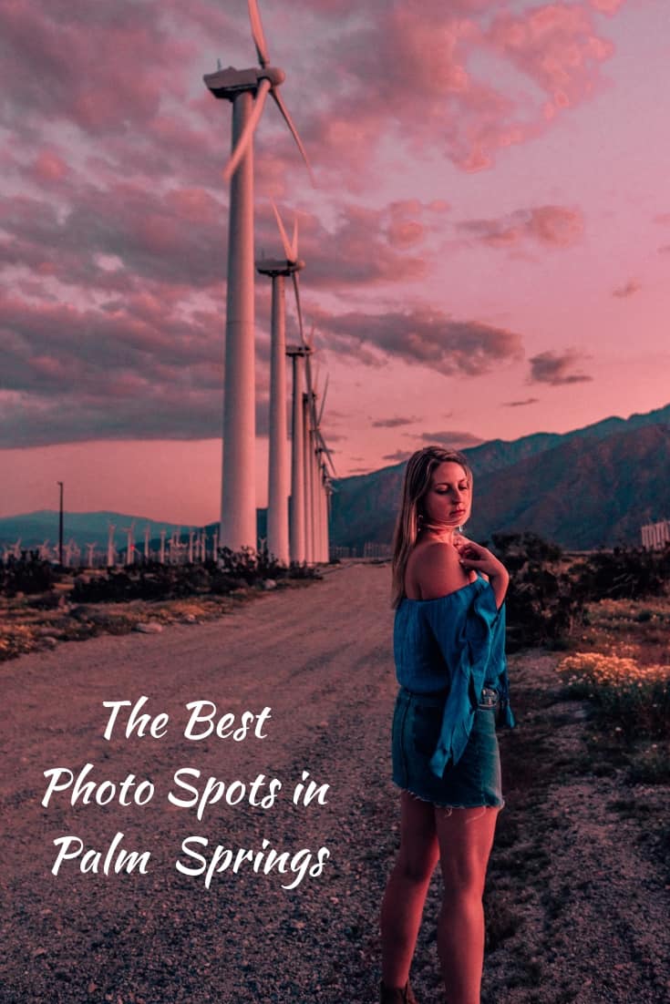 girl in front of windmills