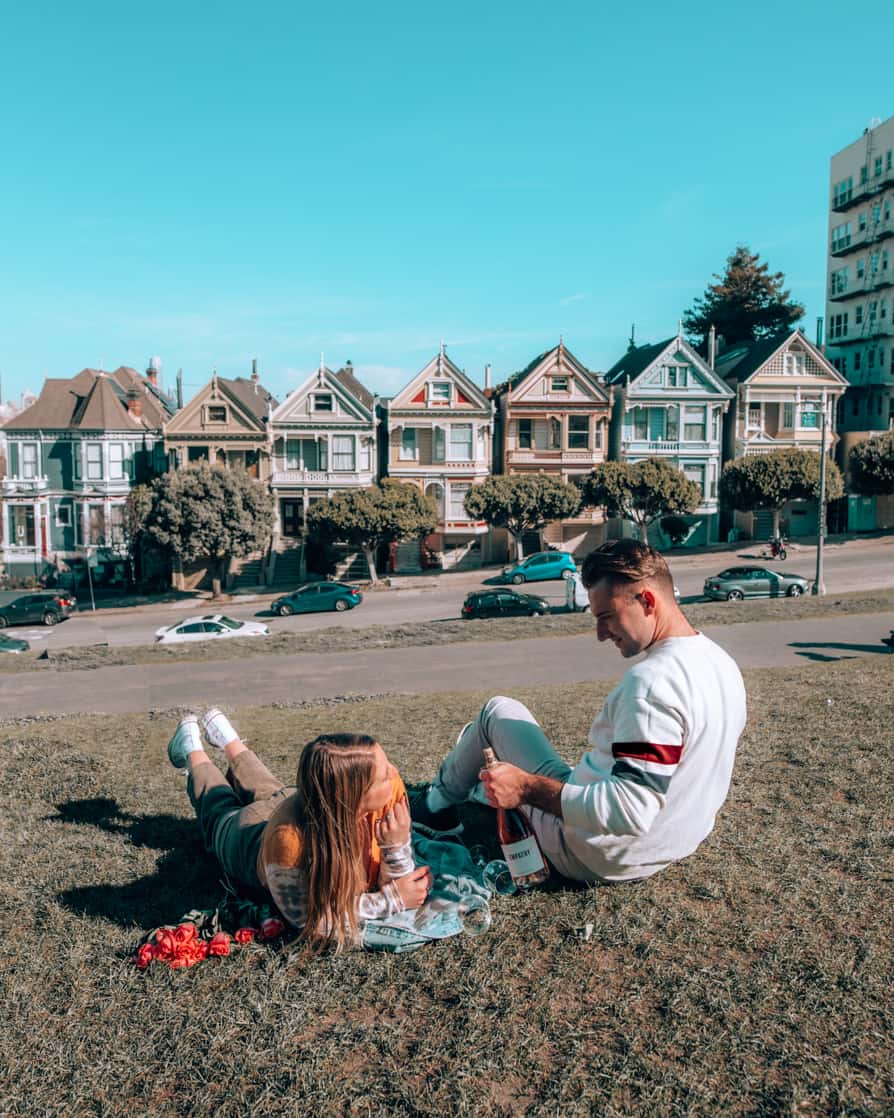 Couples Picnic, Painted Ladies, SF