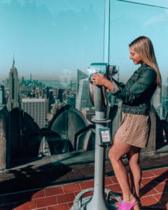 looking out from top of the rock one of the best Instagram spots in NYC
