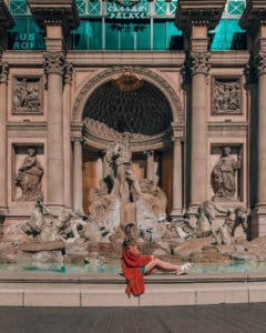 Fake trevi fountain Las Vegas