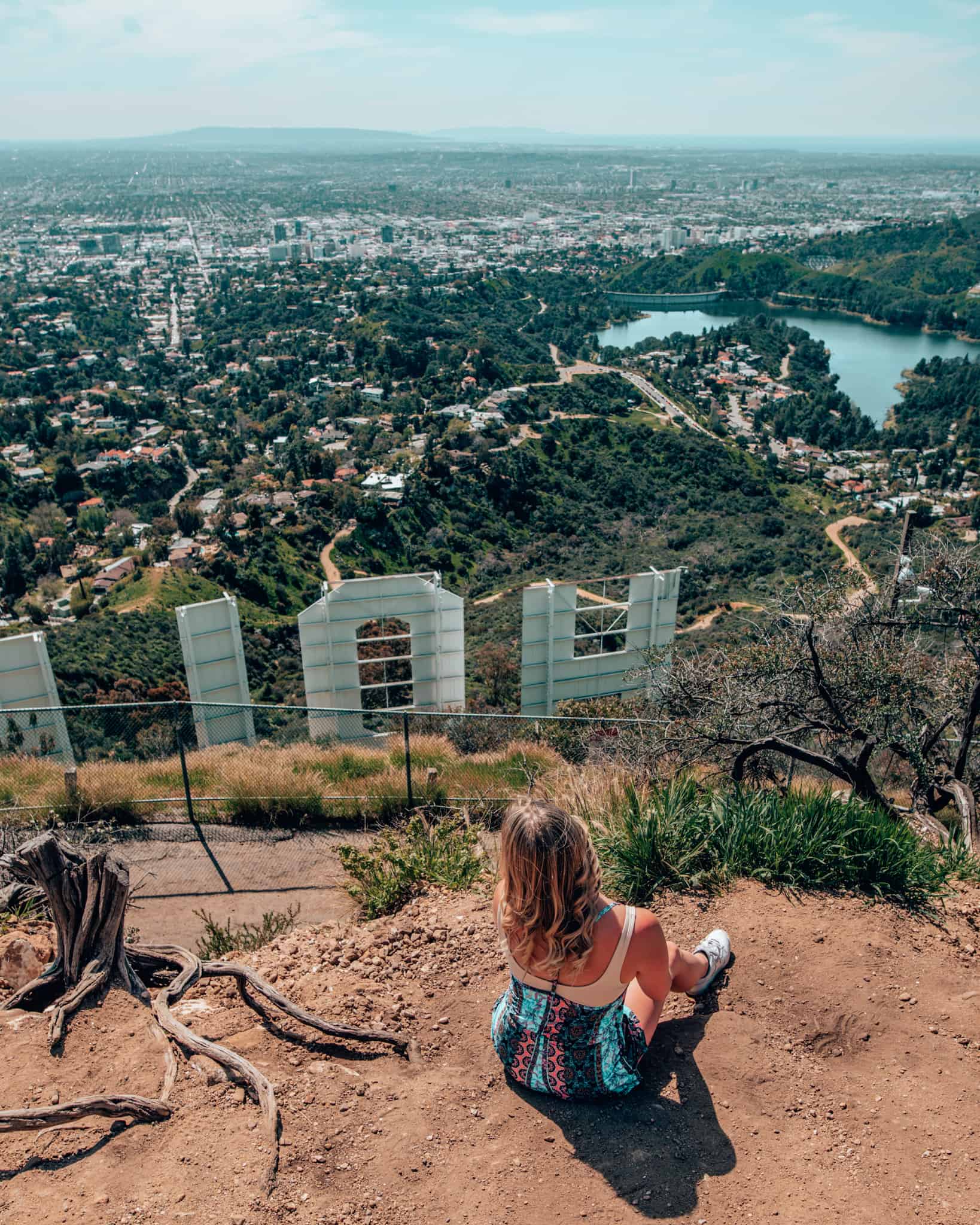 Back of hollywood sign