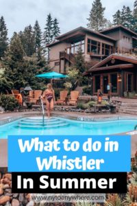 what to do in whistler in summer